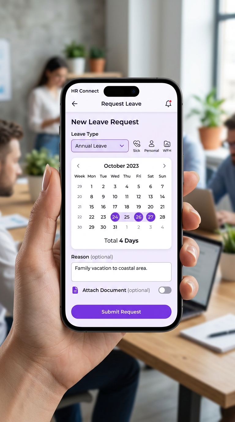 Employee Self-Service (ESS) Mobile App & AI Voice Copilot